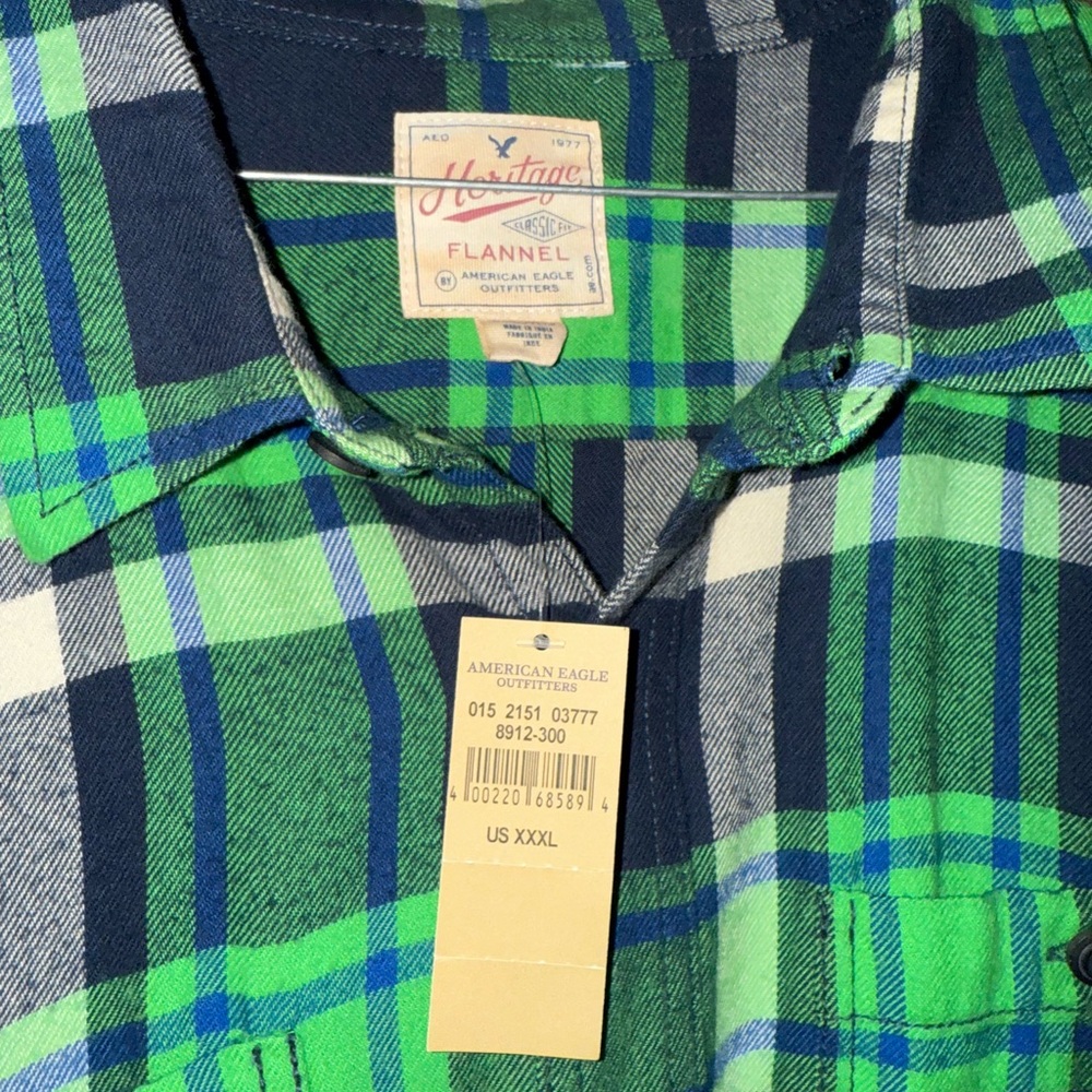 3XL men’s flannel